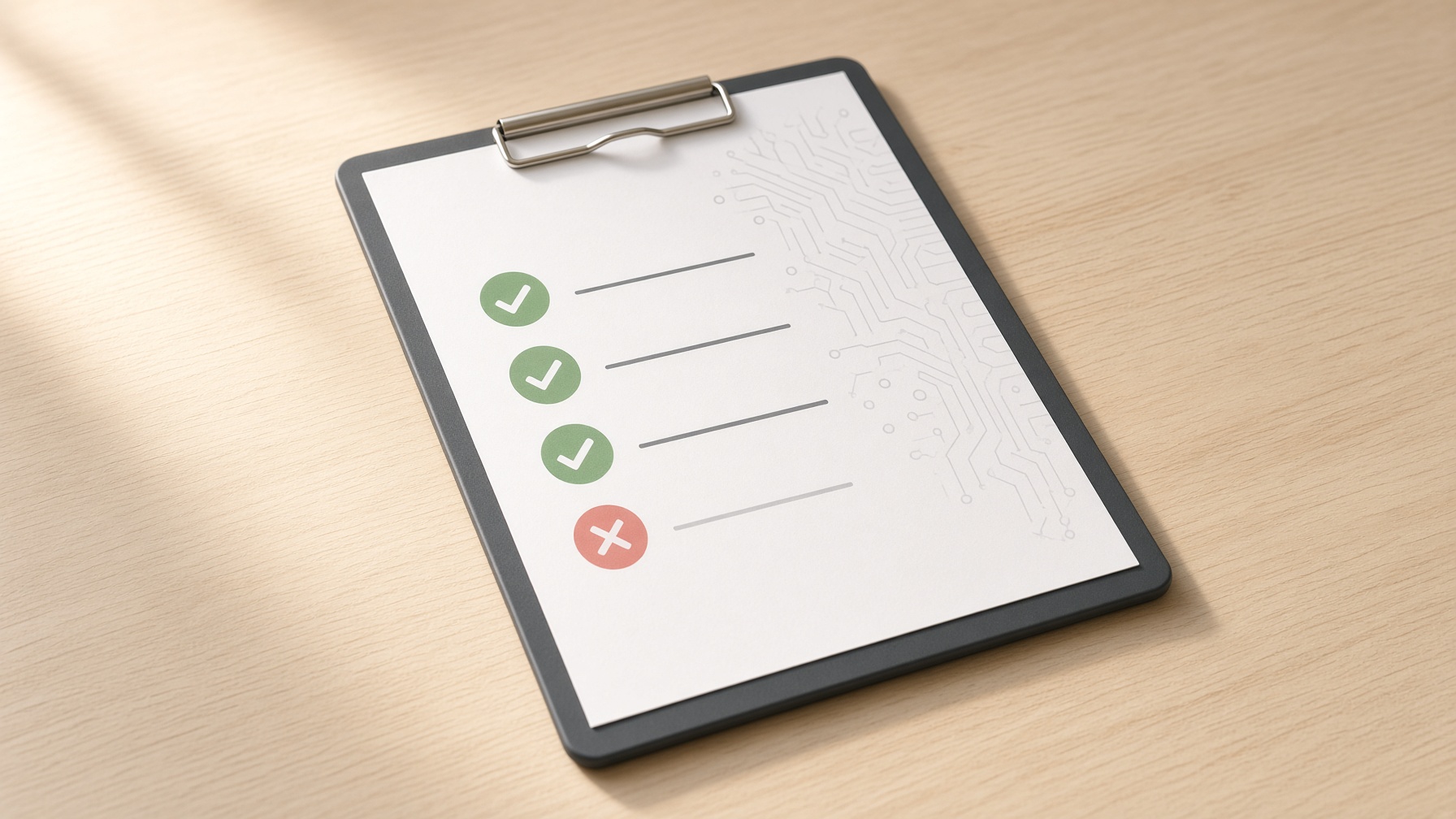 Approved AI tools list and governance checklist