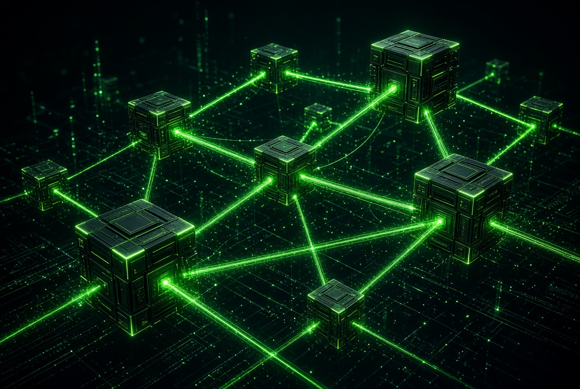 Abstract visualization of server-to-server data tracking