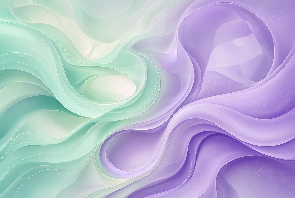 Abstract shapes indicating transfer of energy and skills