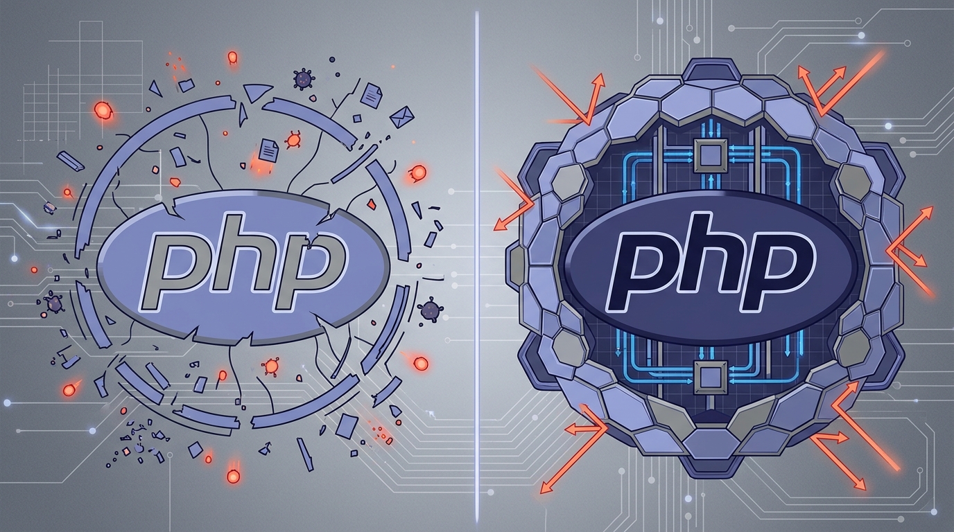 Vulnerability Surface vs Hardened Runtime