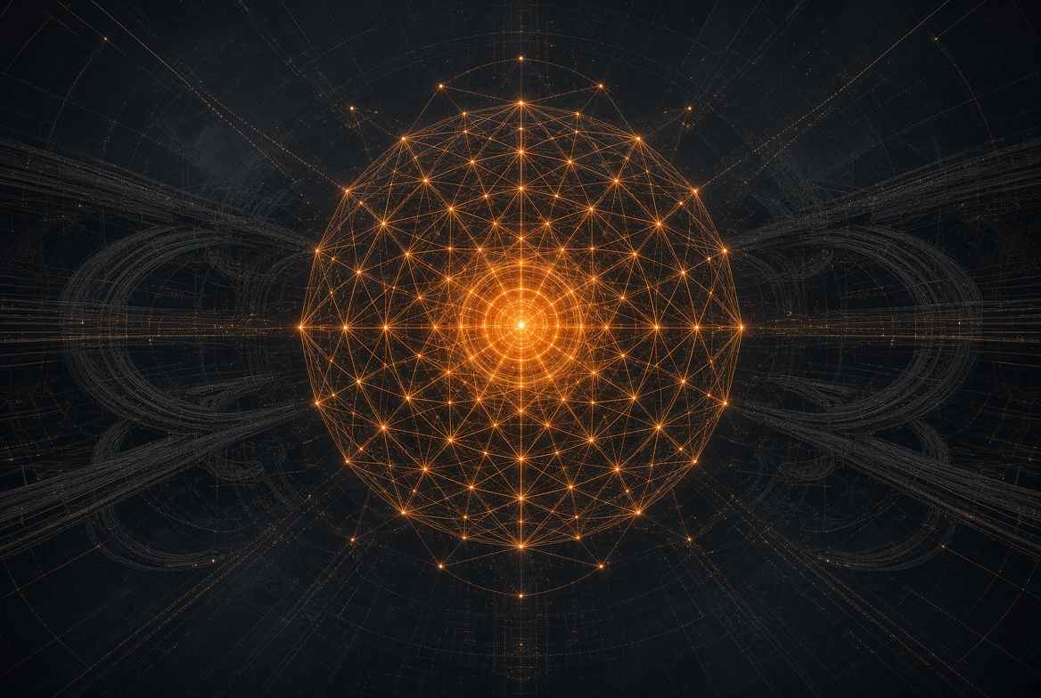 Semi-abstract representation of heavy-duty infrastructure and powerful core features