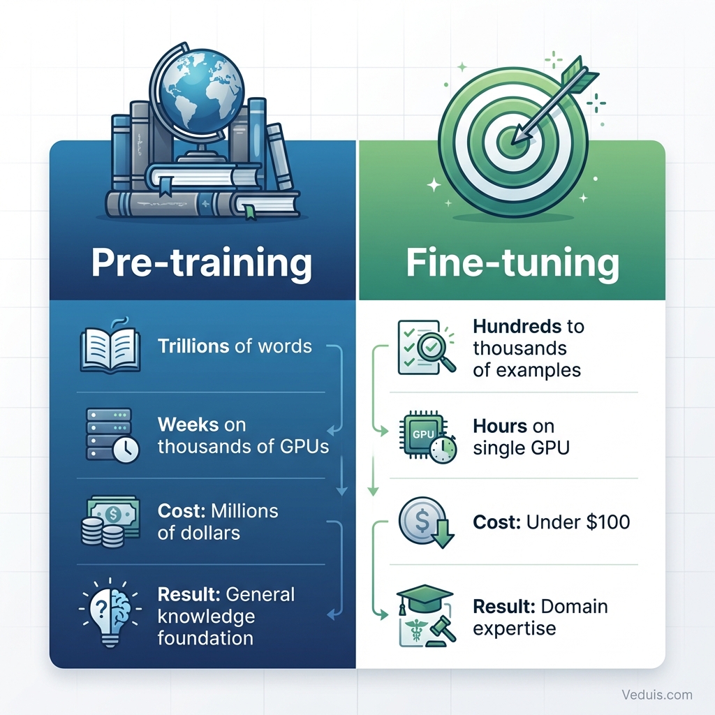 Pre-training vs Fine-Tuning Comparison