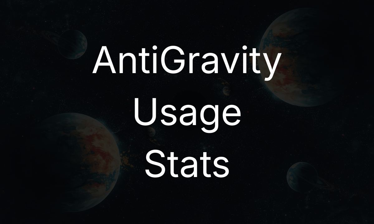 Monitor Your AI Model Usage with Antigravity Usage Stats