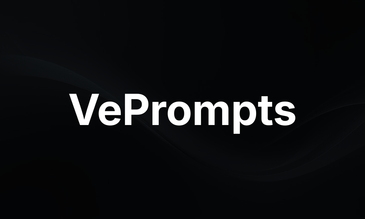 Introducing VePrompts: A Free AI Prompt Library With No Sign-Up Required